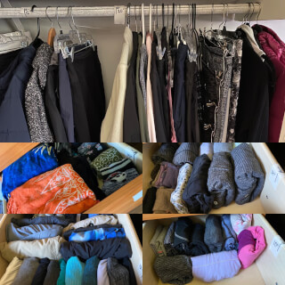 Notice the measurements labeled in both the hanging space as well as the drawers. Notice the measurements labeled in both the hanging space as well as the drawers.